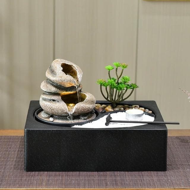 廠家直銷 中式佛像流水擺件循環水招財桌面噴泉加濕居家客廳辦公室開業禮品噴泉裝飾擺件辦公室加濕器轉運球禮物風水球風水擺件