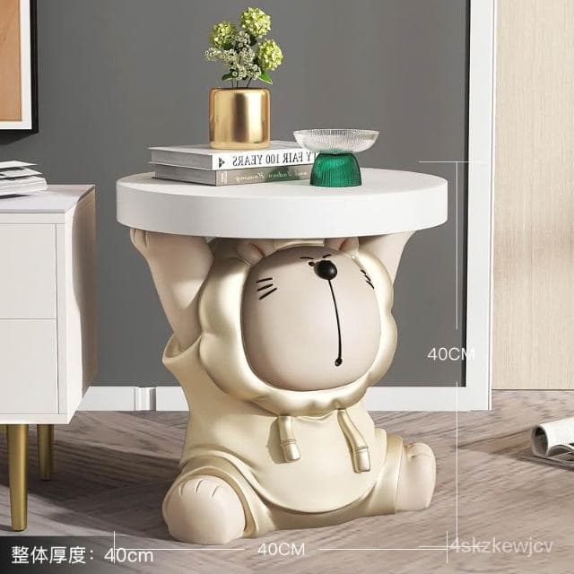 『 含稅免運』 獅子託盤客廳落地擺件傢居飾品電視櫃沙髮旁床頭裝飾喬遷禮物 VZKO