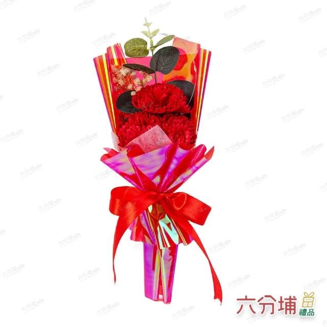 【六分埔禮品】LED康乃馨花束盒裝-多色任選(Ins生日禮物愛媽咪花束人造花母親節滿天星)