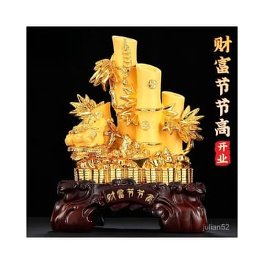 新品上架招財擺件 化煞 擺件裝飾 增旺財運 開運必備!家居開業運勢爆棚招財竹子客廳酒櫃辦公室裝飾品擺件店鋪喬遷開業送禮品