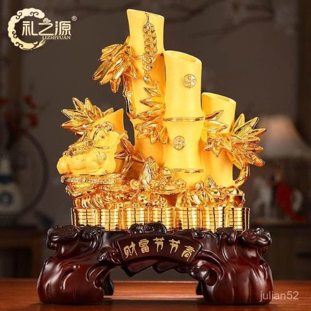 新品上架招財擺件 化煞 擺件裝飾 增旺財運 開運必備!家居開業運勢爆棚招財竹子客廳酒櫃辦公室裝飾品擺件店鋪喬遷開業送禮品