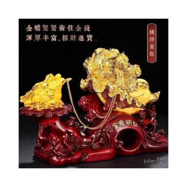 新品上架招財擺件 化煞 擺件裝飾增旺財運 開運必備!家居開業運勢爆棚招財金蟾白菜工藝品店鋪公司開業喬遷送禮品客廳玄關裝飾