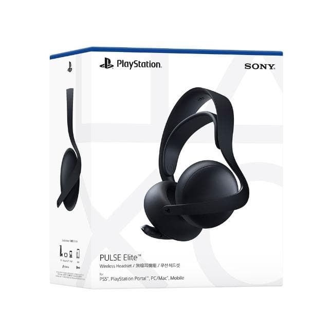【SONY 索尼】PS5原廠 PULSE Elite 無線耳機組 經典白/午夜黑 -梓萌電玩