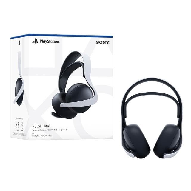 【SONY 索尼】PS5原廠 PULSE Elite 無線耳機組 經典白/午夜黑 -梓萌電玩