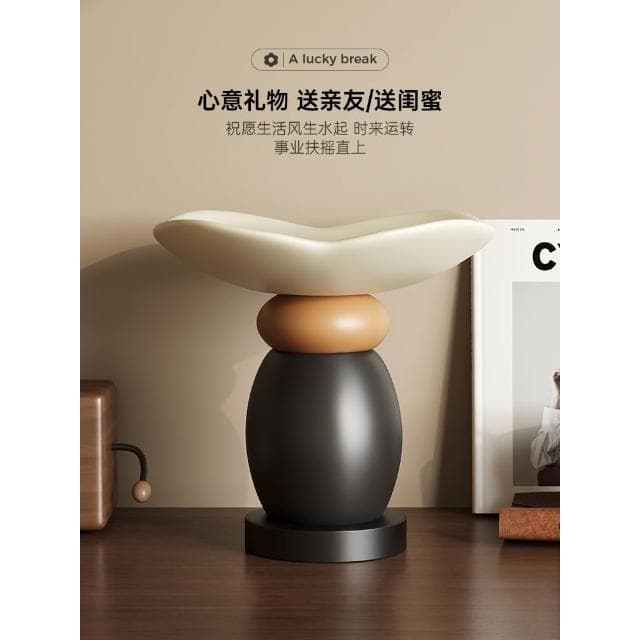 中古风时来运转摆件钥匙收纳玄关客厅桌面创意高级装饰品乔迁礼物