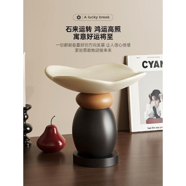 中古风时来运转摆件钥匙收纳玄关客厅桌面创意高级装饰品乔迁礼物