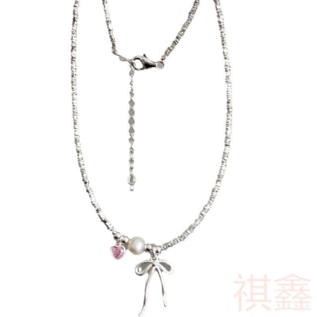 MOMO媽咪 現貨 鎖骨鍊 頸鏈  項鍊 手鍊 女項鍊  珍珠項鍊  流蘇項鍊  鈦鋼項鍊 百搭項鏈