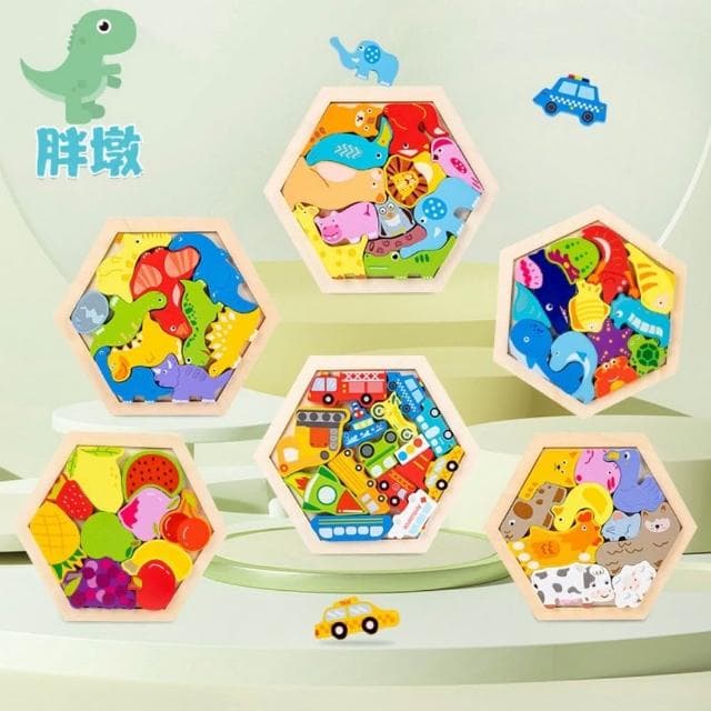 兒童拼圖 拼圖玩具 木製拼圖 造型拼圖 3D立體拼圖 積木玩具 益智玩具 早教玩具 手抓板 疊疊樂 畢業禮物