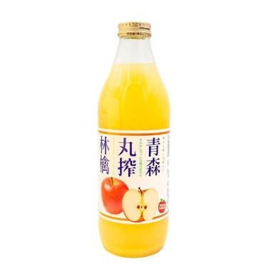 【Shiny】日本青森 100%純天然蘋果汁1000ml*2 百分百水果飲料甜品 原裝進口(質感玻璃瓶裝 拜訪送禮物)