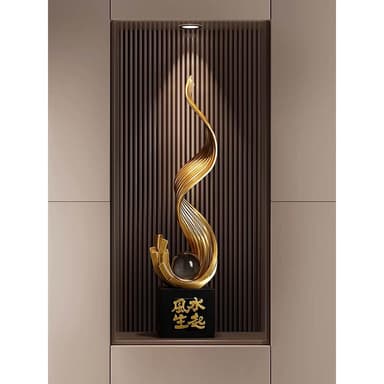 風生水起入戶玄關裝飾擺件輕奢高檔客廳電視櫃工藝品落地喬遷禮物