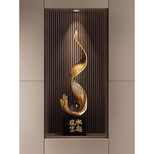 風生水起入戶玄關裝飾擺件輕奢高檔客廳電視櫃工藝品落地喬遷禮物