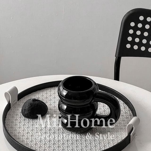 Mii厝邊   北歐灰色系胖胖杯 杯子 馬克杯 下午茶杯 造型杯 耐熱杯 水杯 茶杯情侶對杯設計杯交換禮物