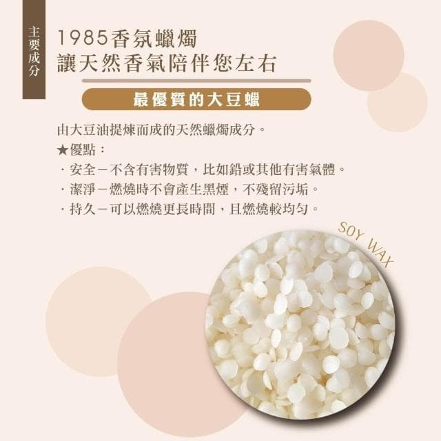 ❤愛心義賣｜您購買「1985蠟燭」的金額，將捐贈給《福德伍號救護車》木質香氣 加持庇佑 好運
