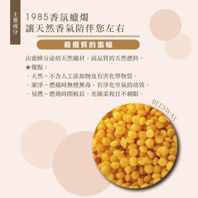 ❤愛心義賣｜您購買「1985蠟燭」的金額，將捐贈給《福德伍號救護車》木質香氣 加持庇佑 好運