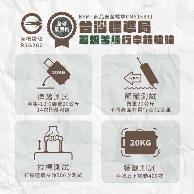 【路比達】28吋奶油款行李箱