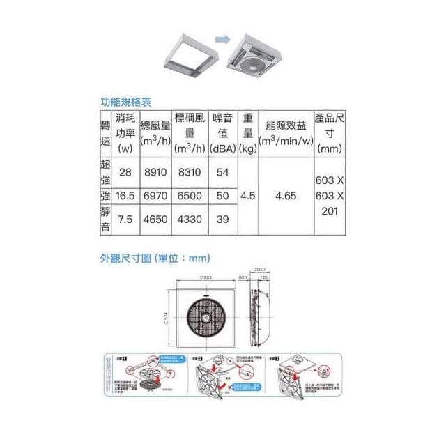 【ALASKA 阿拉斯加】ALASKA 阿拉斯加 SA-398DP Plasma淨化離子除菌 DC直流變頻 輕鋼架空清循環扇 附遙控器 全電壓 高雄永興照明