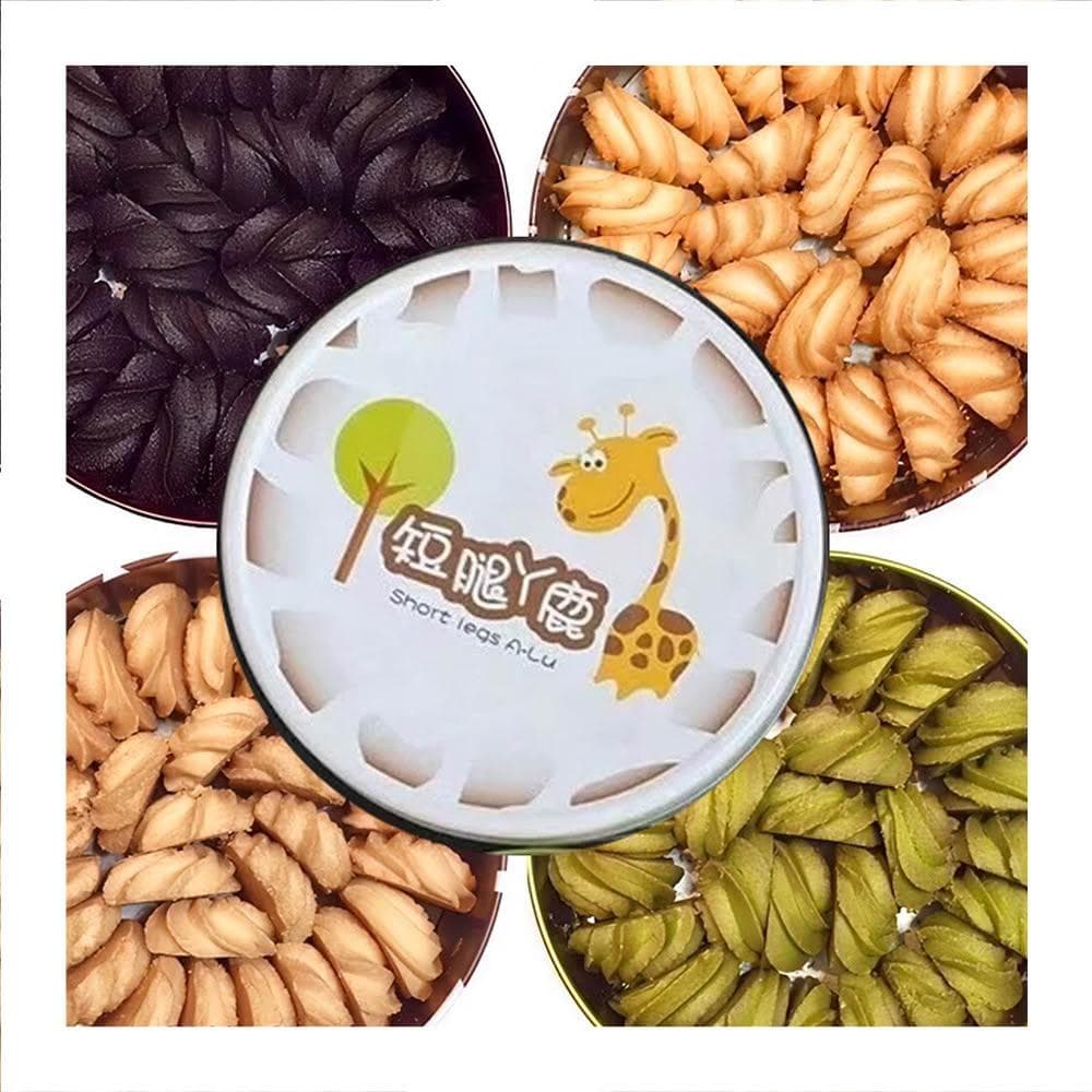 台中短腿阿鹿 曲奇餅乾200g x1小盒附提袋    可可 / 起司（手工餅乾 端午 中秋 送禮 點心 台中伴手禮 團購 零食）
