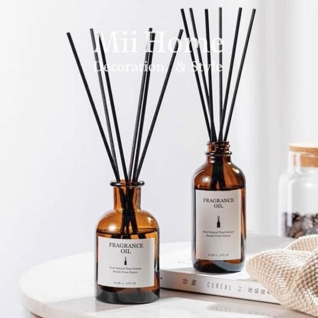 Mii厝邊 FRAGRANCE 法式茶色擴香瓶 香氛精油 擴香器 精油瓶 香薰精油 空氣清淨芳香劑 交換禮物