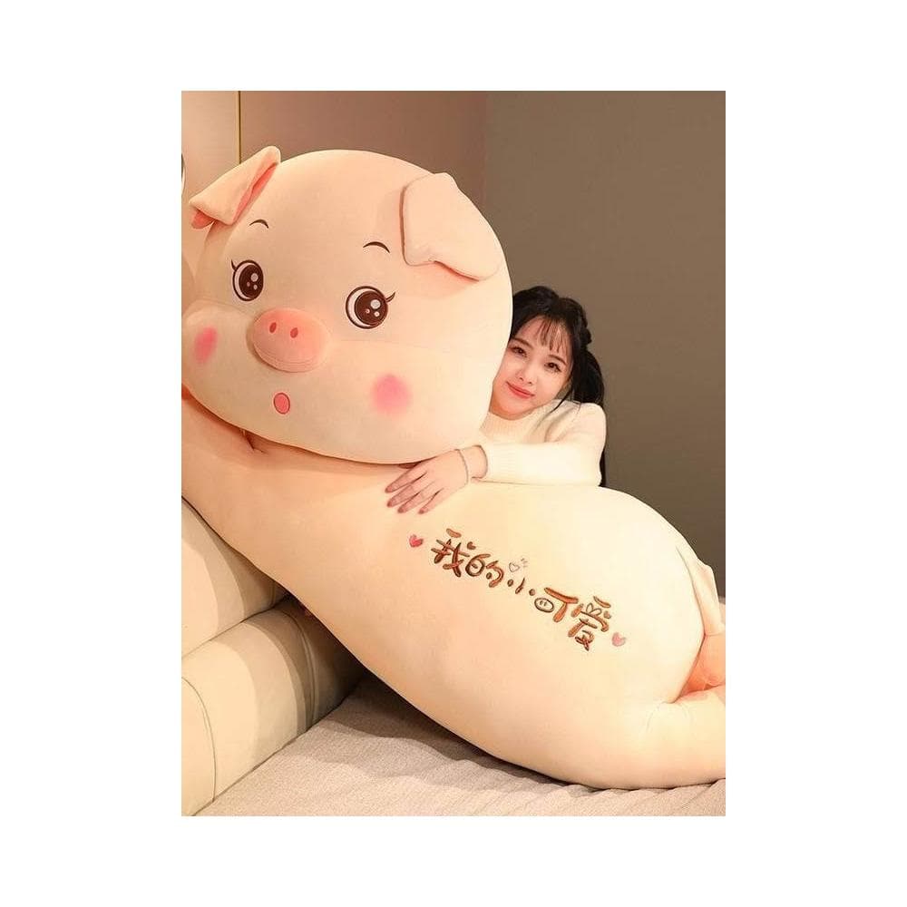 可愛豬豬公仔抱枕毛絨玩具女生睡覺抱枕布娃娃陪睡玩偶生日禮物萌
