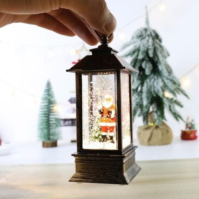 小風燈 飄雪小夜燈 夜燈 小夜燈 發光小夜燈 水晶燈 聖誕節裝飾品小夜燈雪花小風燈聖誕氛圍燈創意聖誕節禮物桌麵擺件