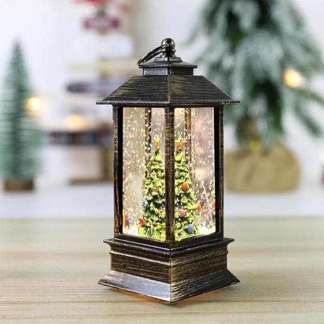 小風燈 飄雪小夜燈 夜燈 小夜燈 發光小夜燈 水晶燈 聖誕節裝飾品小夜燈雪花小風燈聖誕氛圍燈創意聖誕節禮物桌麵擺件