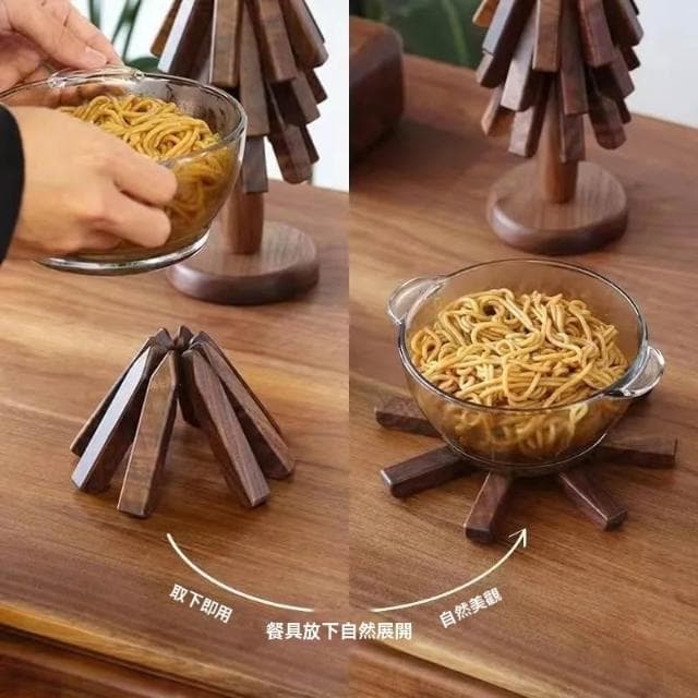 黑胡桃 實木隔熱墊 餐桌擺件 一棵樹 防燙 隔熱墊 杯墊 鍋墊 創意 小樹隔熱墊 喬遷禮物 生日禮物 禮物