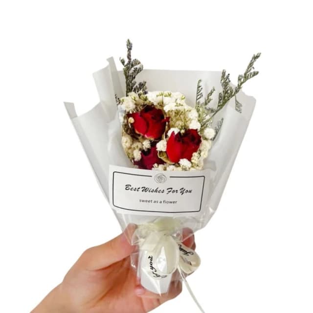 迷你小花束 畢業花束 乾燥花束 永生花 母親節花束 香皂花 拍照道具 生日禮物 聖誕禮物 花束 乾花