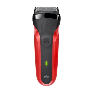 【BRAUN 百靈】( 300s-R ) 三鋒系列電鬍刀-紅 -原廠公司貨