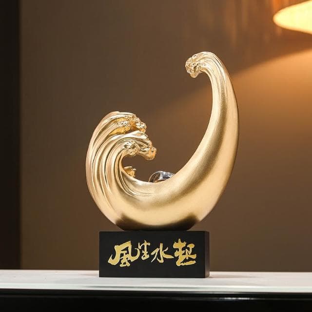 風生水起擺件 客廳招財裝飾 喬遷禮品 桌面裝飾 入宅擺件 入厝禮物 風水擺件