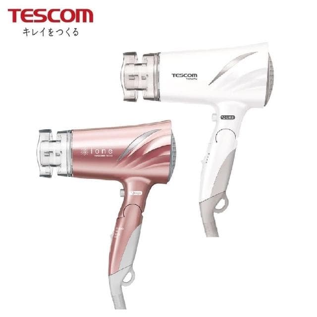 【TESCOM】遠紅外線大風量速乾負離子吹風機 TID730TW 珍珠白/玫瑰金 TID-730TWRG