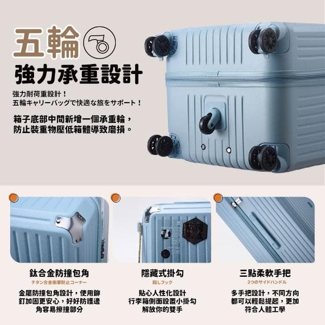 DSHOME 現貨速發 26吋 5輪胖胖行李箱(行李箱 旅行箱 拉桿箱 胖胖箱)