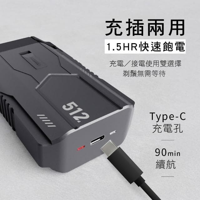 【KINYO】攜帶式 雙刀頭刮鬍刀 (KS-512)