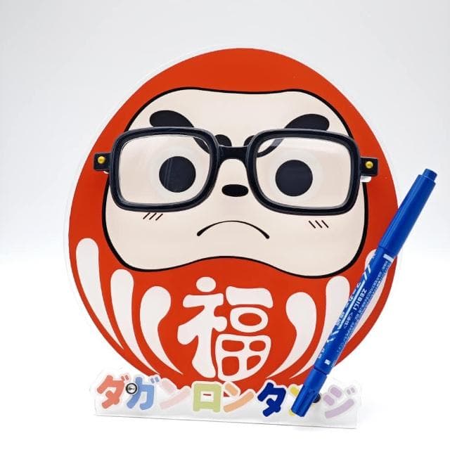 【longtanji】隆探吉 超可愛堅固壓克力眼鏡架 (交換禮物 聖誕禮物 裝飾架 達摩不倒翁 福神)