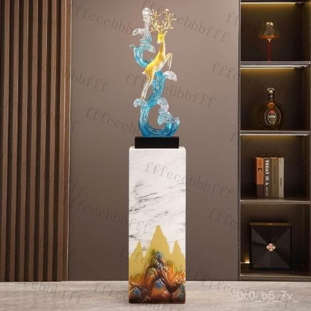 △風生水起一路高升落地擺件高級擺件招財擺飾客廳擺件玄關擺飾電視櫃酒櫃擺件裝飾品擺件喬遷禮物入厝禮物