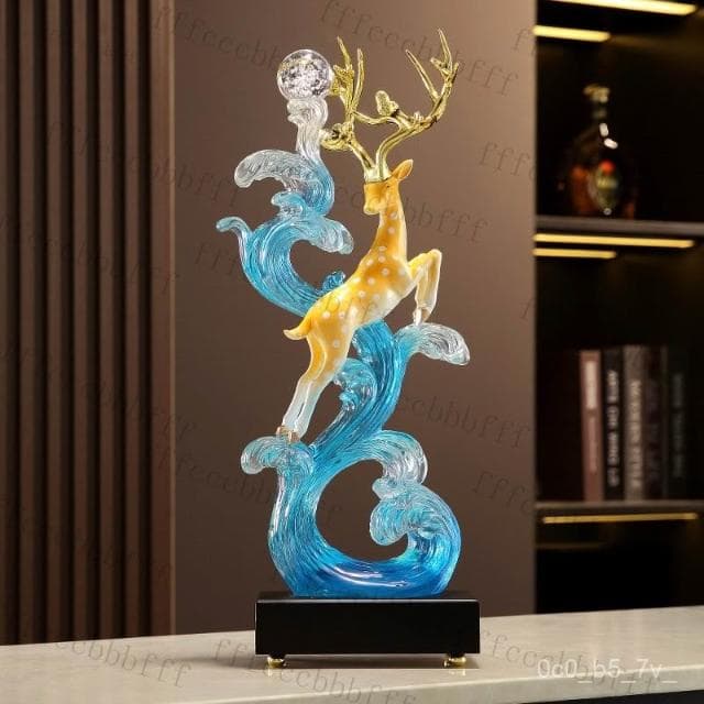 △風生水起一路高升落地擺件高級擺件招財擺飾客廳擺件玄關擺飾電視櫃酒櫃擺件裝飾品擺件喬遷禮物入厝禮物