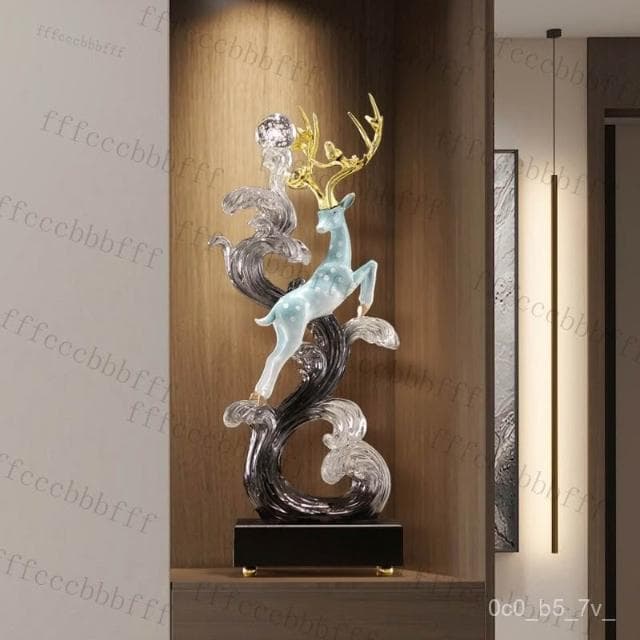 △風生水起一路高升落地擺件高級擺件招財擺飾客廳擺件玄關擺飾電視櫃酒櫃擺件裝飾品擺件喬遷禮物入厝禮物