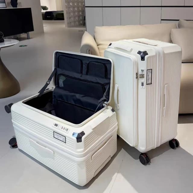 深倉1:9前開式行李箱 超大容量胖胖箱 20吋/28吋 行李箱  旅行箱 出國 擴容 抗摔 防撞 萬向輪旅行箱 密碼鎖 