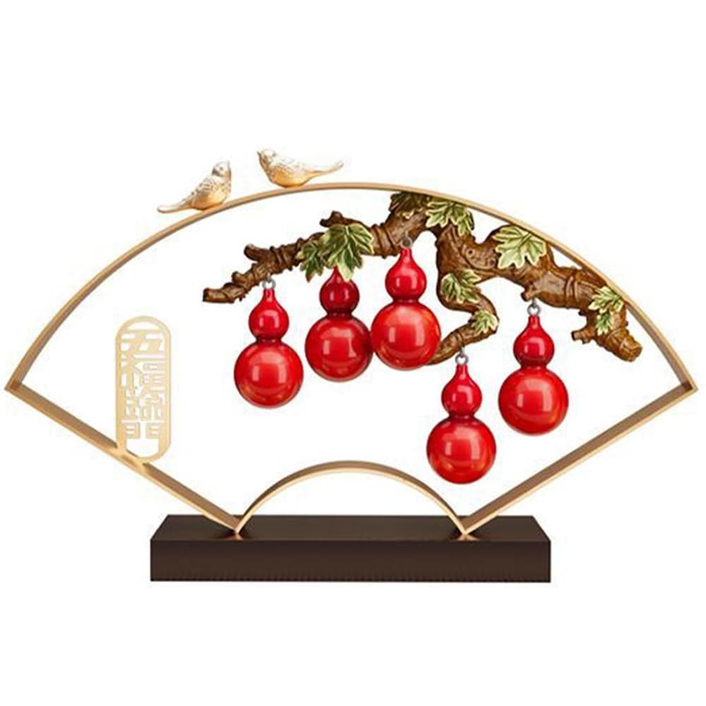 五福臨門葫蘆擺件客廳玄關電視櫃酒櫃裝飾品搬家禮物喬遷新居禮品