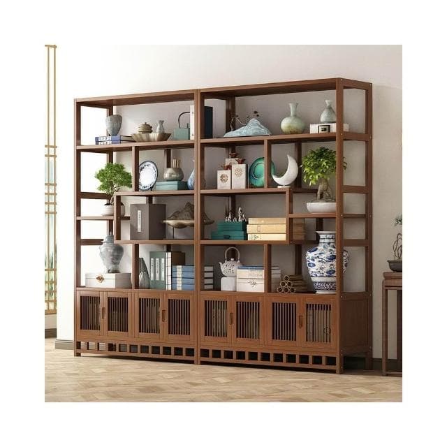 清倉博古架茶具架茶架古裝展示架現代多寶閣茶葉櫃擺放架酒櫃工廠