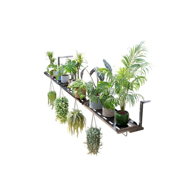 芯毅 陽臺花架 陽臺掛式花架 盆栽架 植物架 掛式花盆架 掛勾懸掛欄杆掛架 窗臺花架 掛架 多肉欄桿花架子 