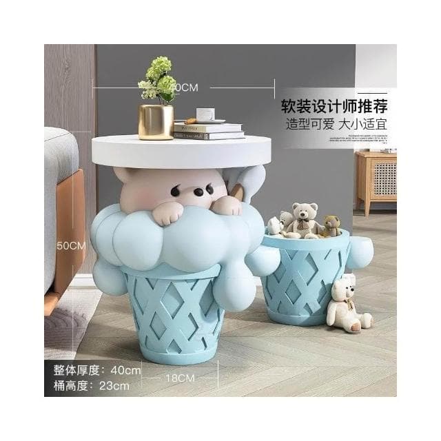 可愛熊落 地擺件 家居飾品 客廳茶幾 沙發邊幾 臥室床頭櫃收納 喬遷禮物 存錢筒 擺件 裝飾 存錢罐