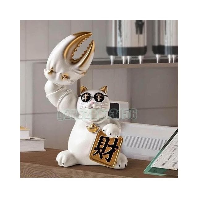 招財貓桌面擺件 店鋪吉祥物 喬遷送禮 客廳卡通裝飾 店鋪吧台吉祥物 創意擺件 落地擺件 交換禮物 玄關裝飾