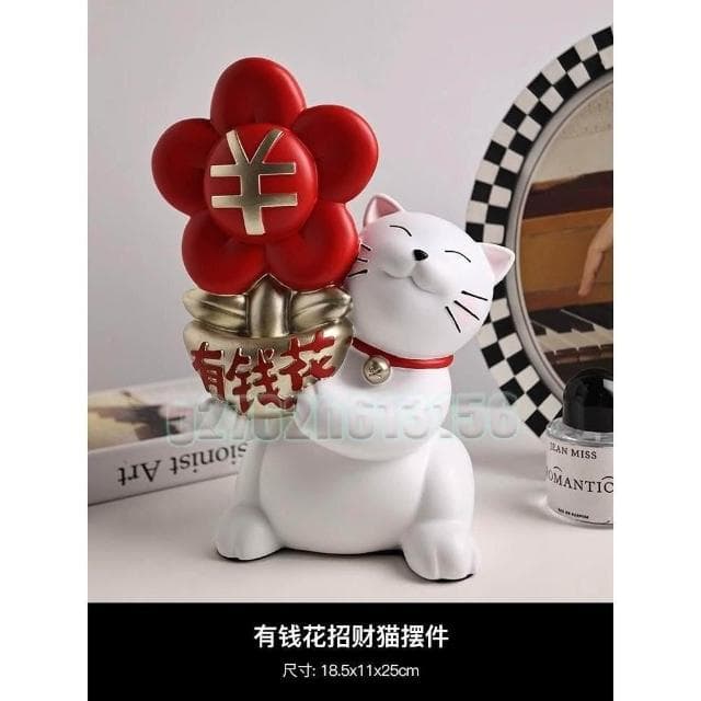 招財貓桌面擺件 店鋪吉祥物 喬遷送禮 客廳卡通裝飾 店鋪吧台吉祥物 創意擺件 落地擺件 交換禮物 玄關裝飾