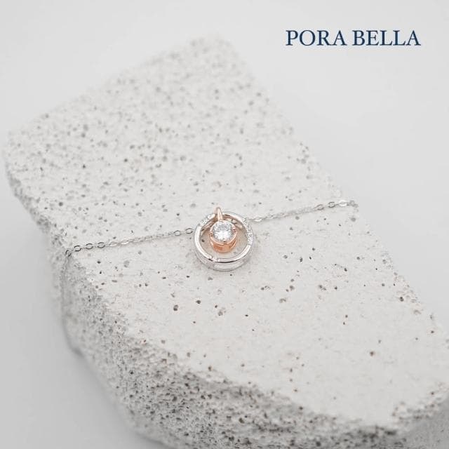 【Porabella】925純銀鋯石項鍊 設計款項鍊 純銀項鍊 母親節禮物 情人節禮物 告白Necklace