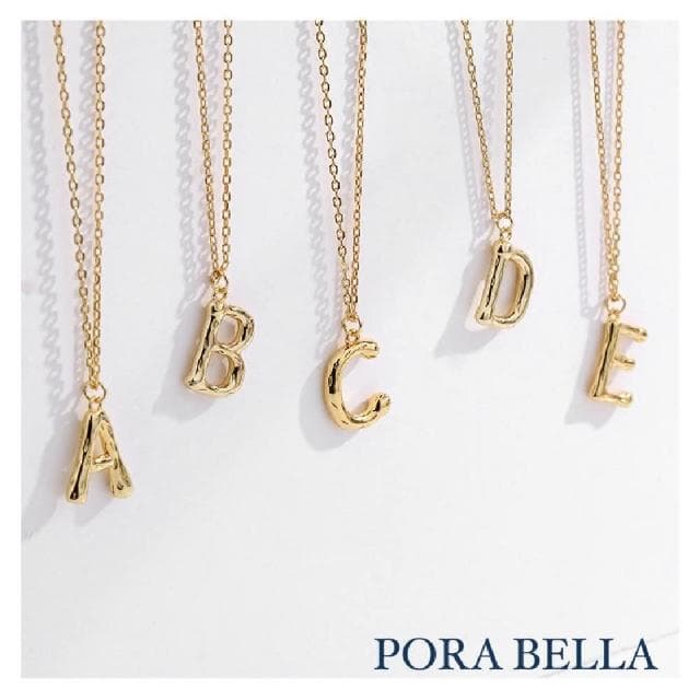 【Porabella】925純銀字母項鍊 英文字母項鍊 告白 姊妹 ins風純銀項鍊 Necklace VIP尊榮包裝