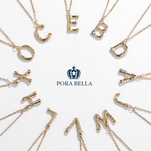 【Porabella】925純銀字母項鍊 英文字母項鍊 告白 姊妹 ins風純銀項鍊 Necklace VIP尊榮包裝