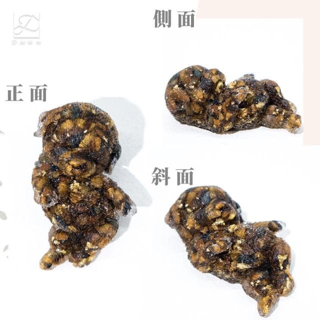 【Dawn Fashion 彤恩時尚】天然水晶 黃金獵犬幼犬 // 原礦碎石 虎眼石 白松石 黑曜石/生日禮物/父親節禮物