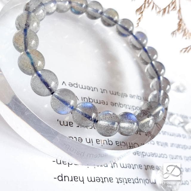 【Dawn Fashion 彤恩時尚】愛情 水晶手鍊 // 拉長石 灰月光 全藍光 泛微黃光//湛藍之星/生日禮物/父親節禮物
