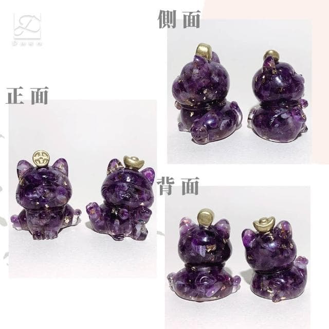 【Dawn Fashion 彤恩時尚】水晶招財貓禮盒組 // 開幕禮/父親節禮物/居家擺飾