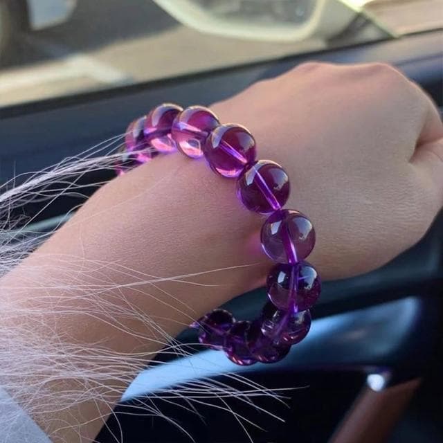 【LEESA】紫水晶手鍊\串珠手鍊\水晶手鍊\開運能量手鍊\圓珠手串\單圈手鍊\情侶手鍊\男手鍊\生日禮物